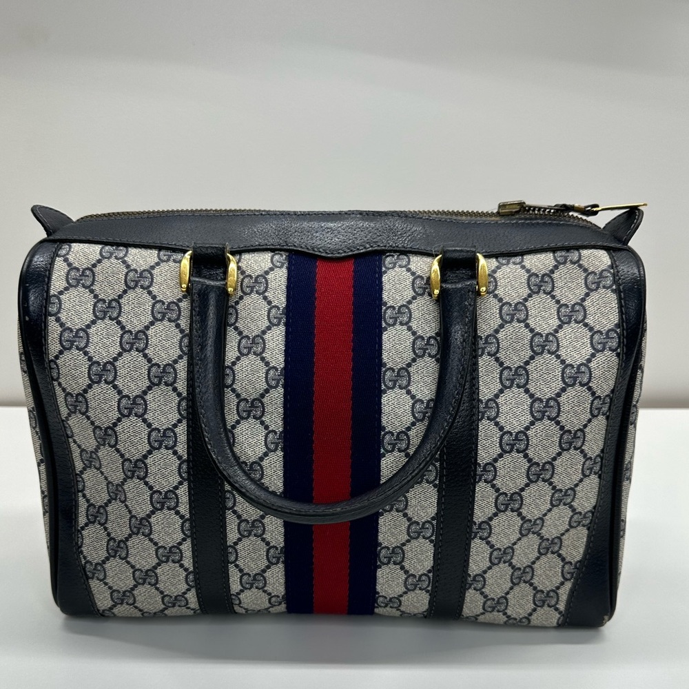 GUCCI
Ophidia Boston leather handbag